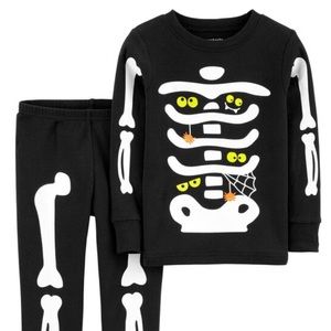 Carter’s Halloween 2-Piece Glow Skeleton Snug Fit Cotton Pajamas